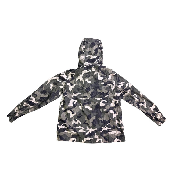 Ci Sono Mens Camouflage Hooded Windbreaker Jacket Waterproof Outerwear Size M