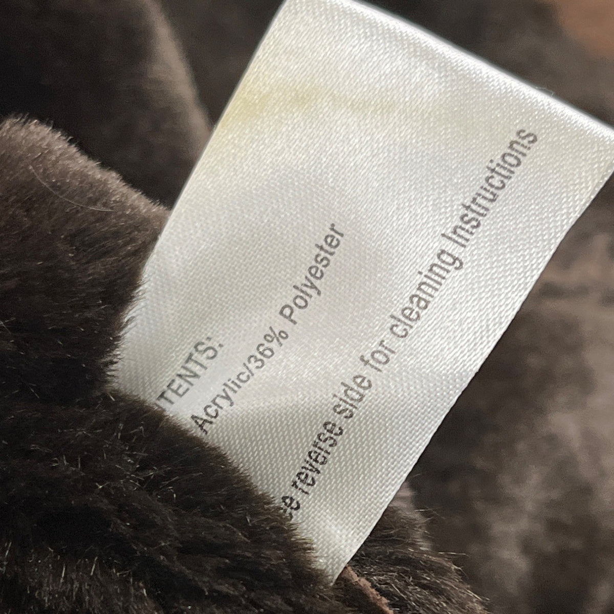 Gallery Womens Brown Faux Suede & Fur Coat Warm Outerwear Size S