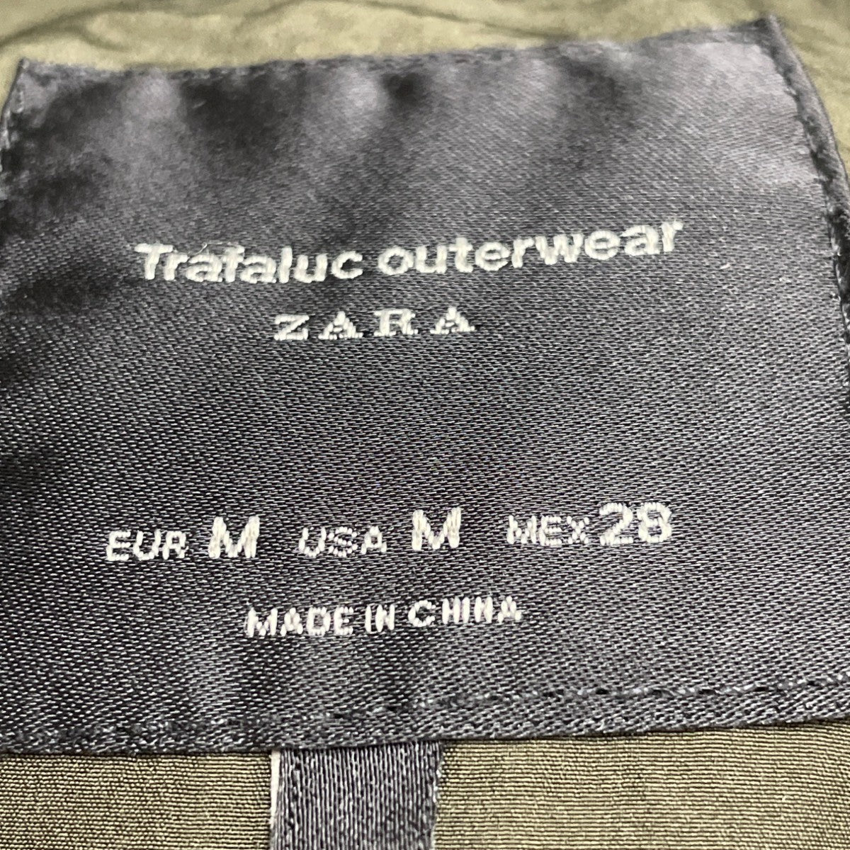 Zara Trafaluc Womens Green Puffer Hooded Vest Lightweight Quilted Outdoor Size M