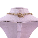 Jay Strongwater Womens Gold Tone Chain Toggle Clasp Necklace