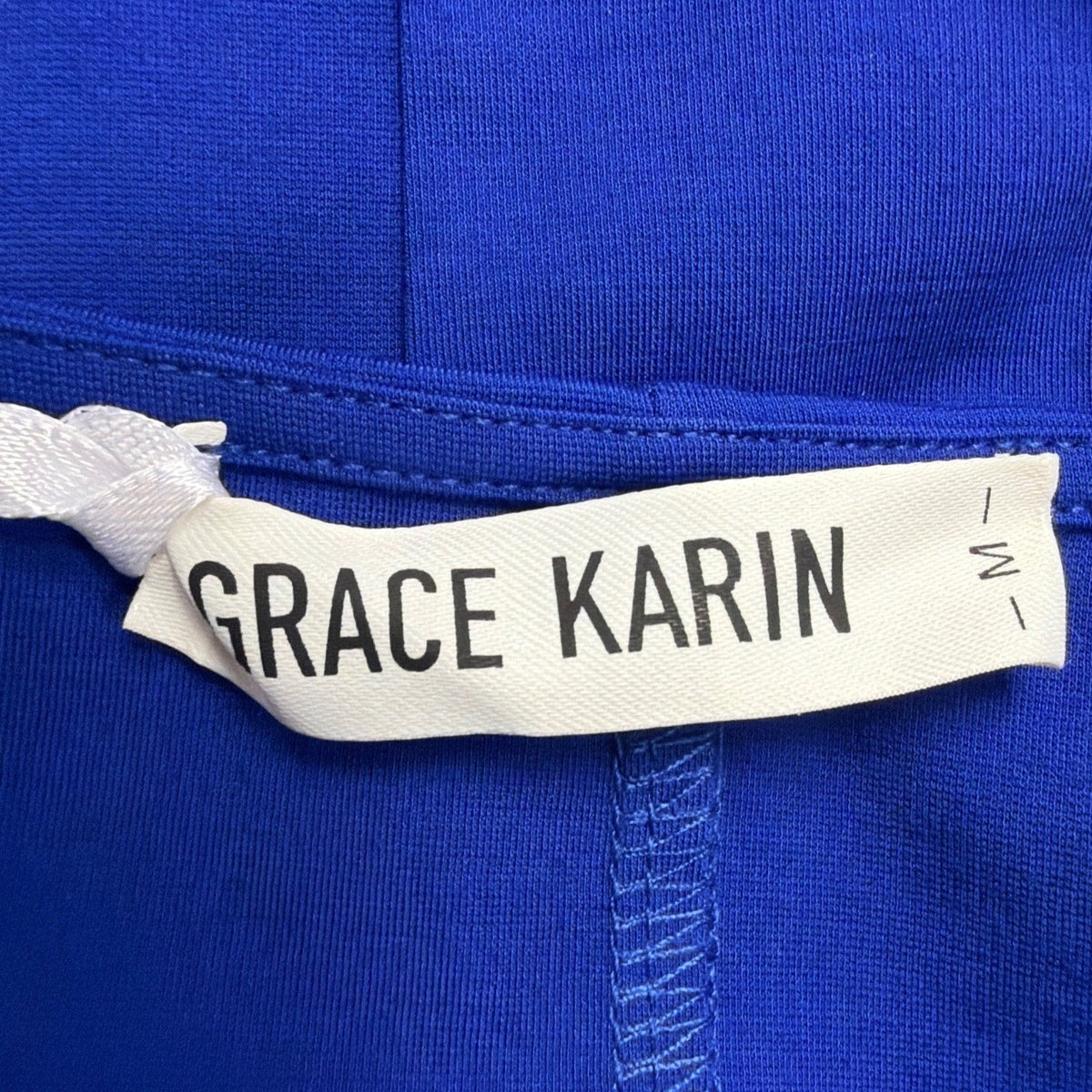 Grace Karin Women Blue Cap Sleeve Draped Tunic Top With Short Sleeves Size M