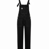 Lucy & Yak Womens Black Corduroy Overalls Adjustable Size UK 8R