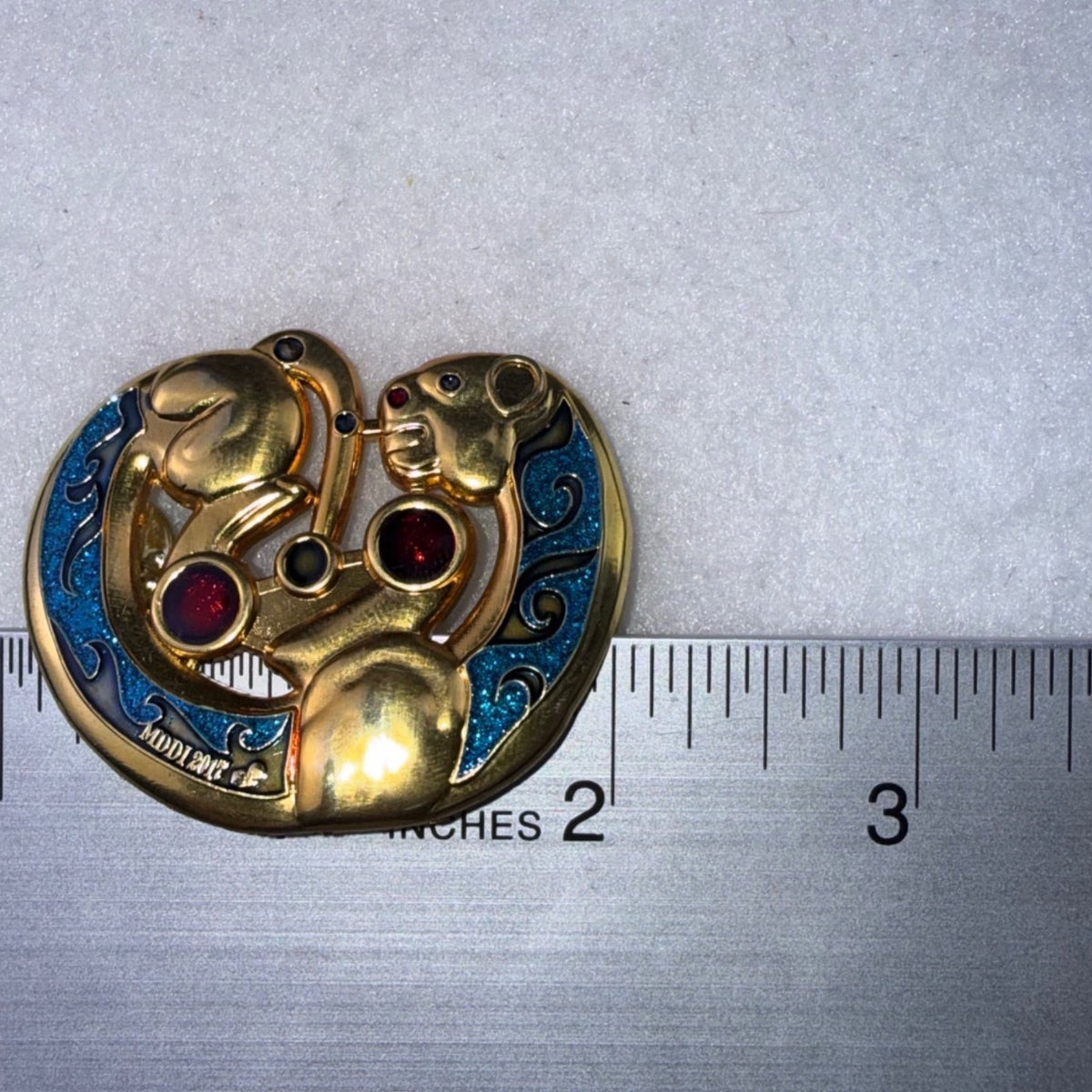 Destination Imagination Gold Tone Multicolor Enamel Museum Art Design Pins