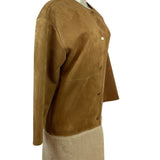 Zara W/B Brown Button-Up Coat With Pockets Size S