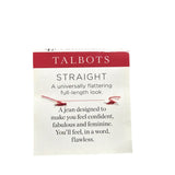 Talbots Womens Blue Straight Leg Five-Pocket Petite Jeans Size 4P