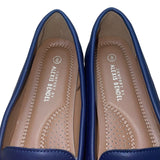 Alexis Bendel Women’s Blue Faux Leather Slip-On Susanna Moccasin Loafers Size 8