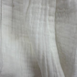 Knox Rose Womens White Cotton Gauze Romper Tassel Tie Accent Size S