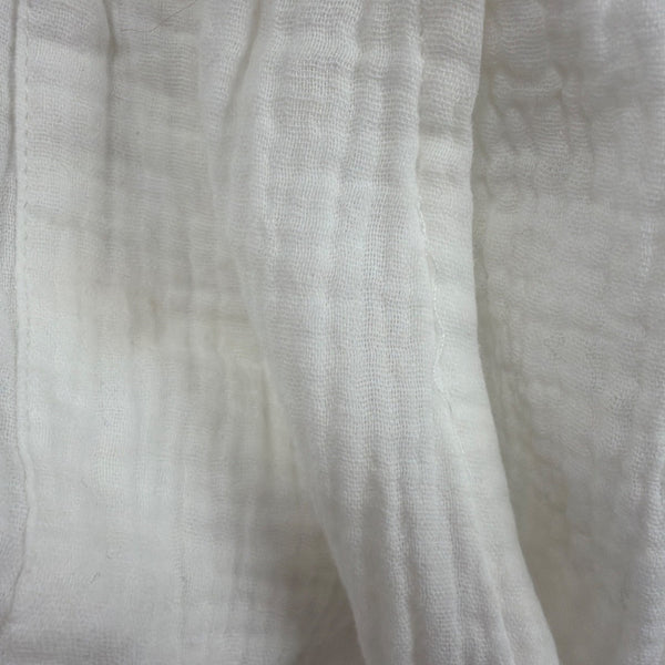 Knox Rose Womens White Cotton Gauze Romper Tassel Tie Accent Size S