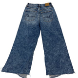 American Eagle Wide Leg Stretch Denim Jeans Womens Medium Wash Size 0