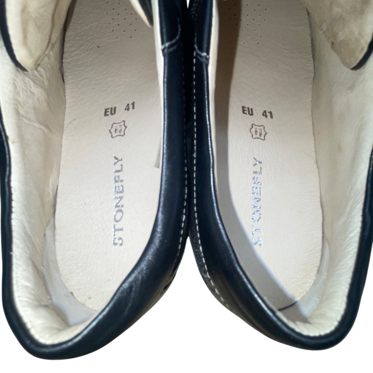 Stonefly Women’s Black Leather Mirage Lady 1 Classic Shoes Size 41EU/9.5US