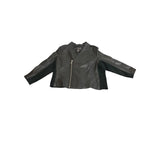 Jerry Lewis Womens Black Leather Jacket Size 3x NWT