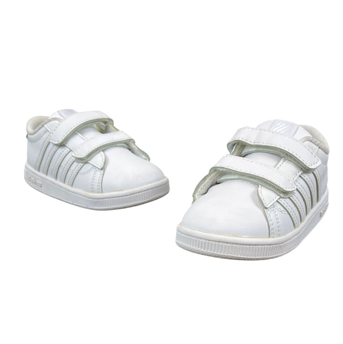 K-Swiss Infants White Strapped Sneakers Size 8