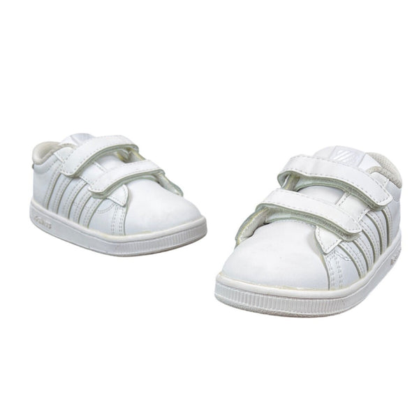K-Swiss Infants White Strapped Sneakers Size 8