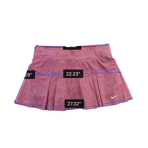 Nike Womens Pink Dri-FIT Polyester & Spandex Skort Animal Print Size Large