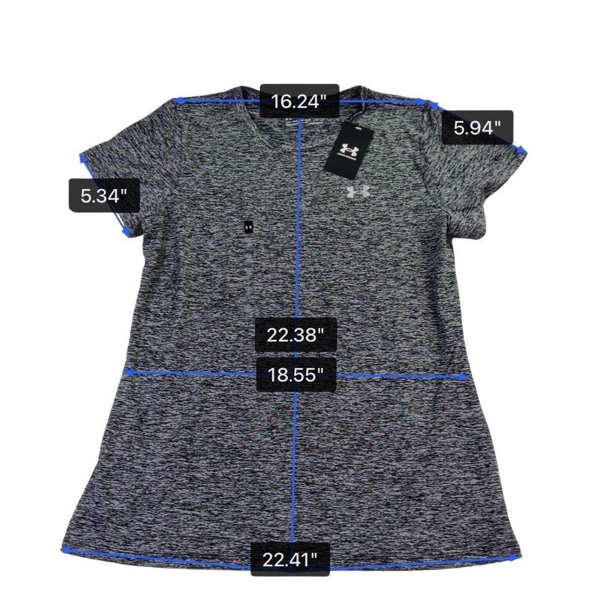 Under Armour Womens Grey HeatGear T-Shirt Loose Fit Size L