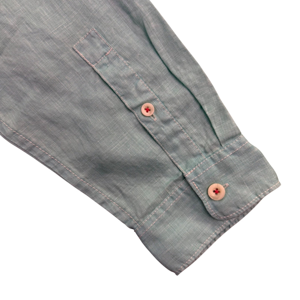 Tommy Bahama Mens Aqua Linen Long Sleeve Button-Up Shirt Sz XX-Large