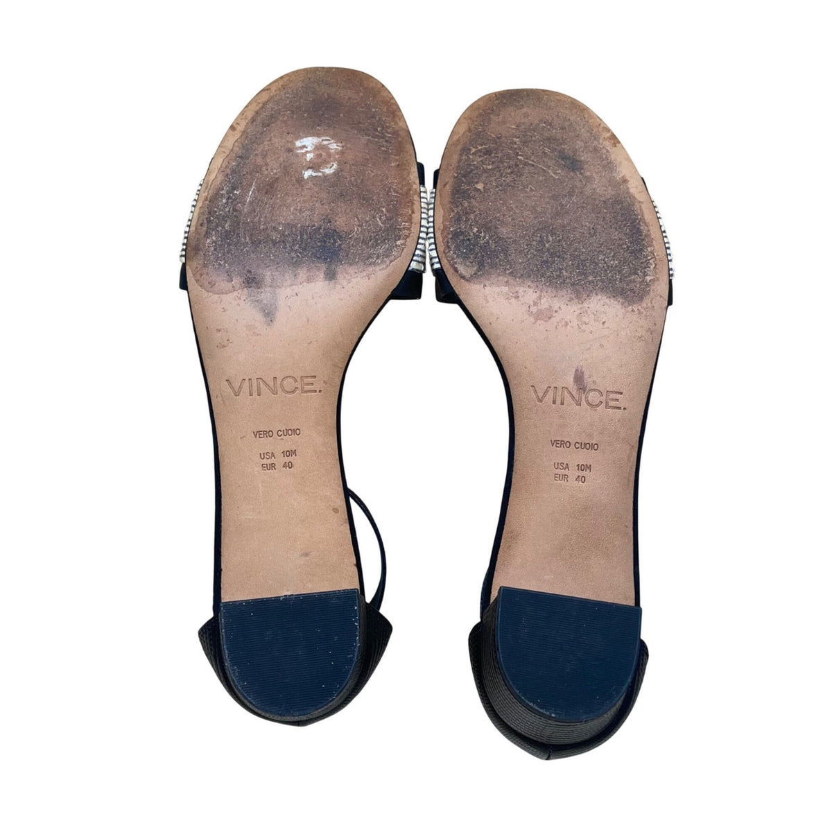 Vince Womens Black Lizard-Embossed Leather Ankle Strap Raine City Sandals Sz 10M