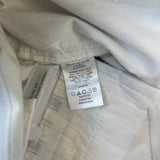 Loft Women's White Striped High Rise & Straight Fit The Kick Crop Jeans Sz 2