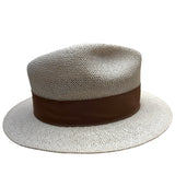 Indiana Jones Authentic Straw Fedora Hat With Brown Band Size Large