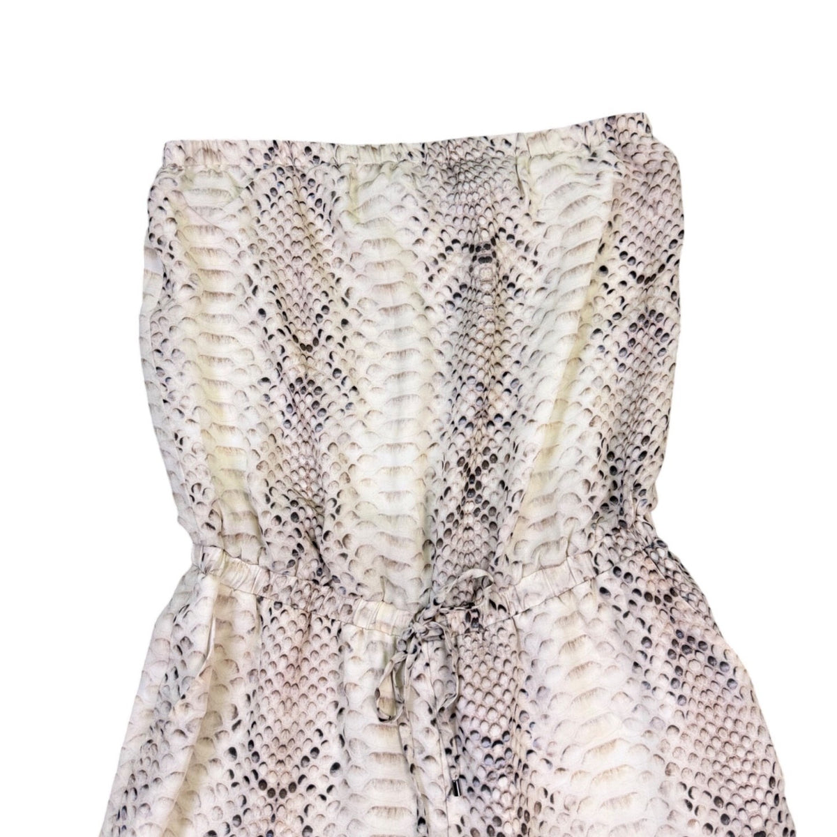 Haute Hippie Womens Beige & Black Snake Print  Jumpsuit Size M