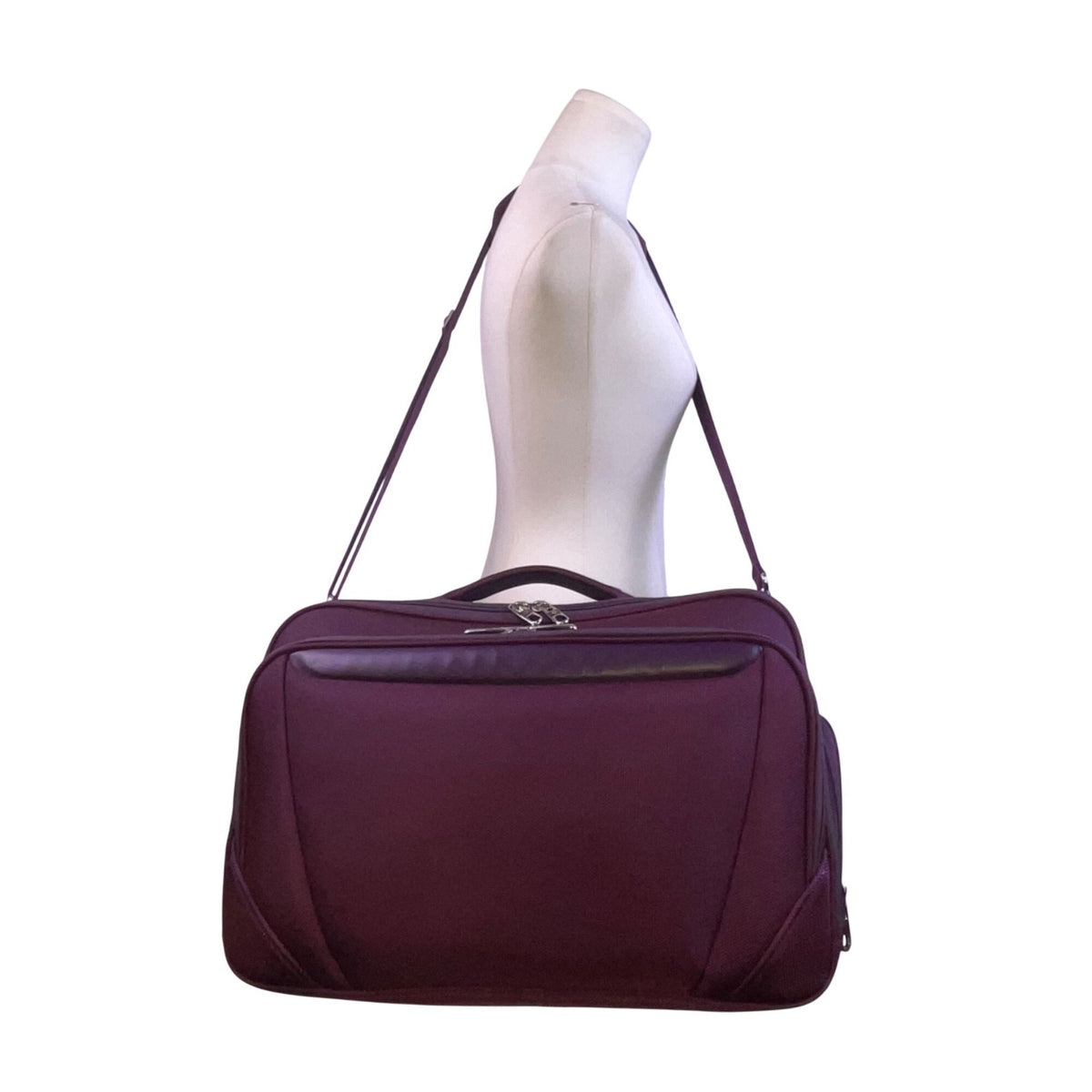 Samsonite Women’s Purple With Adjustable Strap Travel Carry-On Messenger Bag