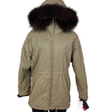 Andrew Marc Womens Quilted Hooded Jacket W/Faux Fur Trim Winter Coat Sz XS - New