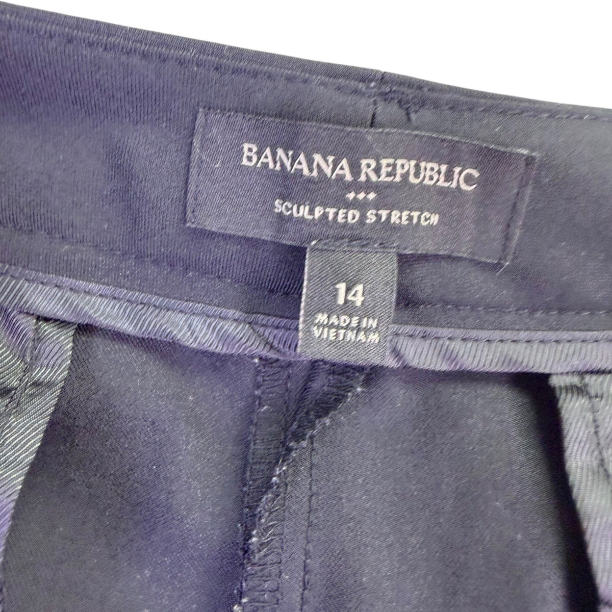 Banana Republic Womens Black Flared Dress Pants Size 14