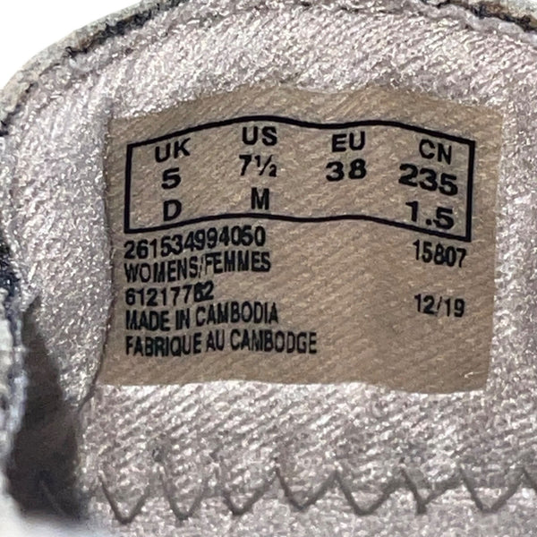 Clarks Women’s Metallic Silver Leather Lexi Marigold Q Sandals Size 7.5