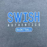 Swish Authentics Basketball Gray Crewneck Sweatshirt 2XL Cotton Blend Unisex