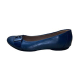 Euro Soft By Sofft Women’s Navy Buckle Strap Round Toe Slip-On Flat Shoes 8M