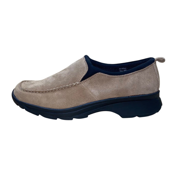RealComfort By Chadwicks Women’s Light Brown Suede Slip-On Loafers Size 10M