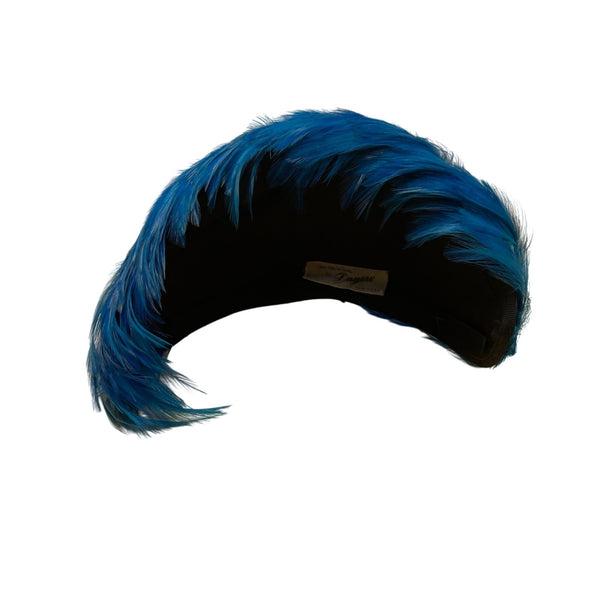 An Original By Dayne Blue Feathered Headband Vintage New York Accessory