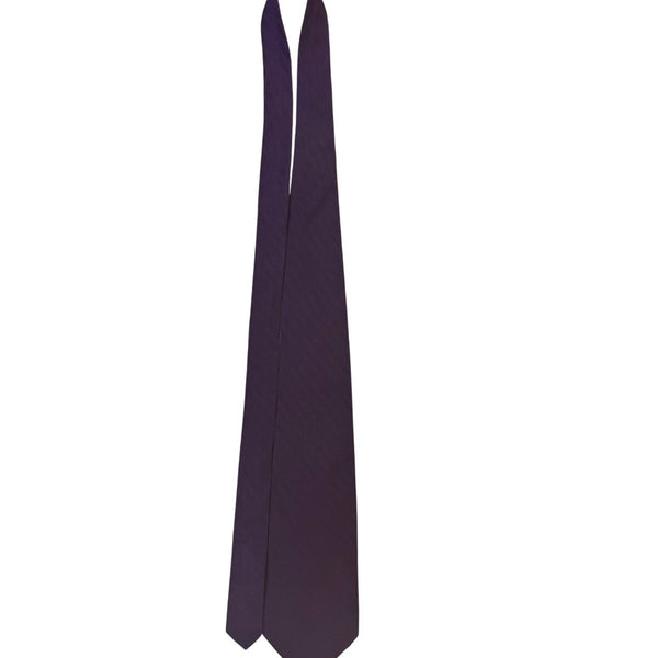 Robert Talbott Mens Purple Silk Tie Herringbone Pattern Handcrafted In USA Class