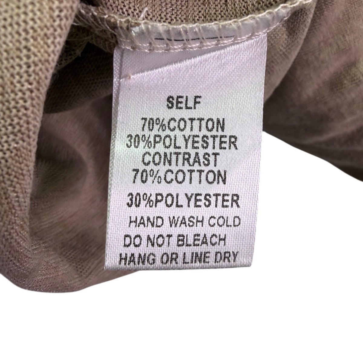 Easel Womens Taupe Beige Long Sleeve Colorblock Knit Top Size M