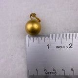 Monet Women Gold Tone Clip-On Earrings Round Vintage 1950s Signed Jewelry