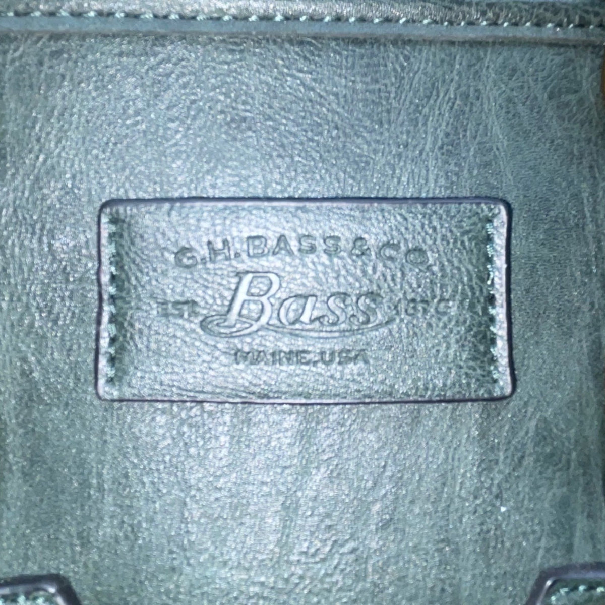 G.H. Bass & Co. Women’s Dark Green Vegan Leather Structured Handbag Tote Bag