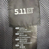 5.11 Mens Charcoal Polyester Cotton Tactical Button-Up Shirt Size S
