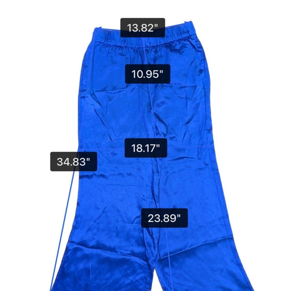 J.Crew Womens Blue Satin Jumpsuit With Halter Neck & Wide-Leg Pants Size S