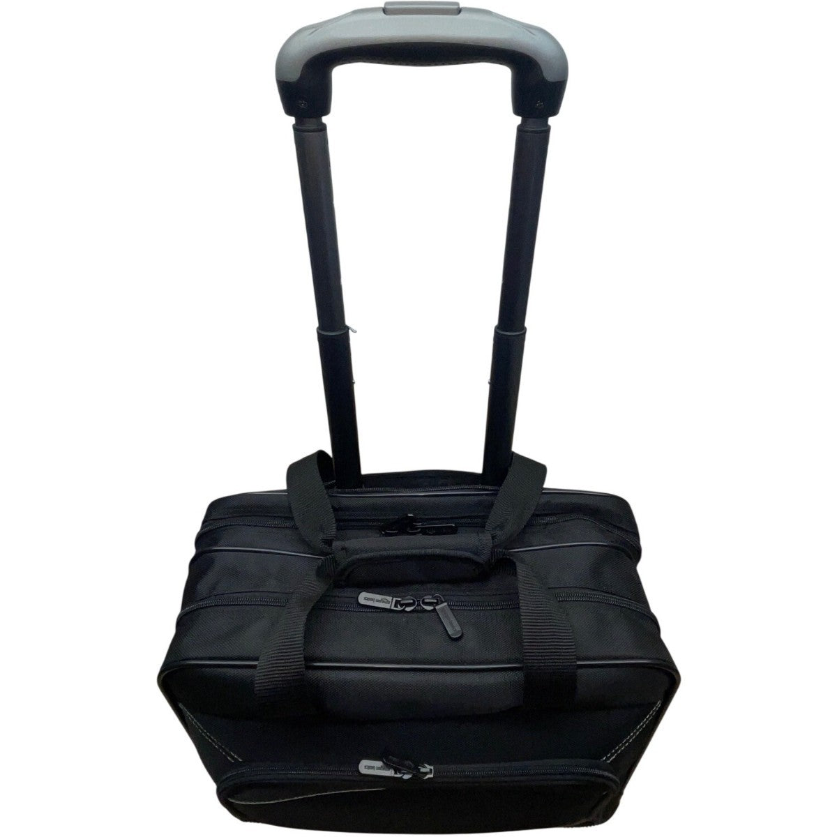Amazon Basics Black Nylon With Handle Multi-Compartments Rolling Laptop Case