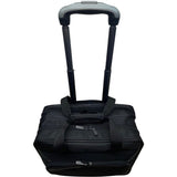 Amazon Basics Black Nylon With Handle Multi-Compartments Rolling Laptop Case