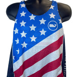Vineyard Vines Men’s Patriotic Mesh Tank Top With American Flag Sz XS