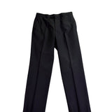 Mens Black Two-Piece Suit Dress Jacket & Pants Slim Fit Size 36