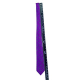 Marc Jeffries Men’s Purple & Blue Silk Tie With Geometric Diamond Design