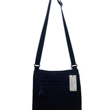 Vera Bradley Women’s Dark Blue Quilted With Adjustable Strap Crossbody Bag