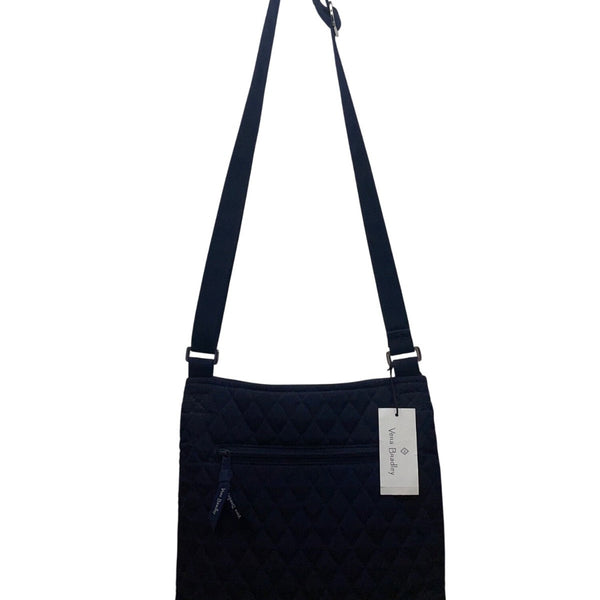 Vera Bradley Women’s Dark Blue Quilted With Adjustable Strap Crossbody Bag