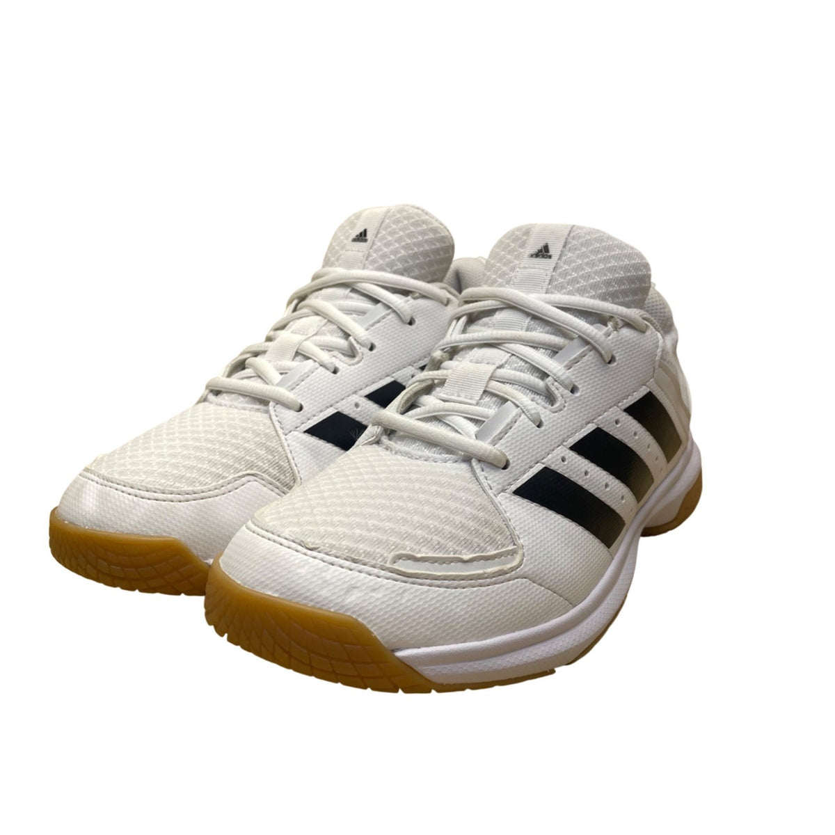 Adidas Women’s White & Black Primegreen Indoor Trainers Shoes Size 5