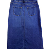 Just Black Denim Womens Dark Wash Side Slit Midi Skirt Modern Style Sz XL