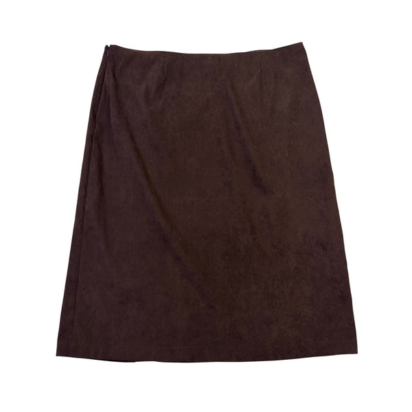 Dressbarn Womens Brown Knee Length Pencil Skirt With Buckle Size 20W  