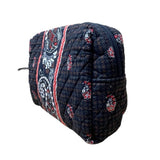 Vera Bradley Women’s Brown Quilted Paisley Fabric Carry-On Travel Duffel Bag