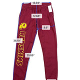NFL Mens Burgundy Cotton-Blend Redskins Sweatpants Logo Print Team Apparel Sz M